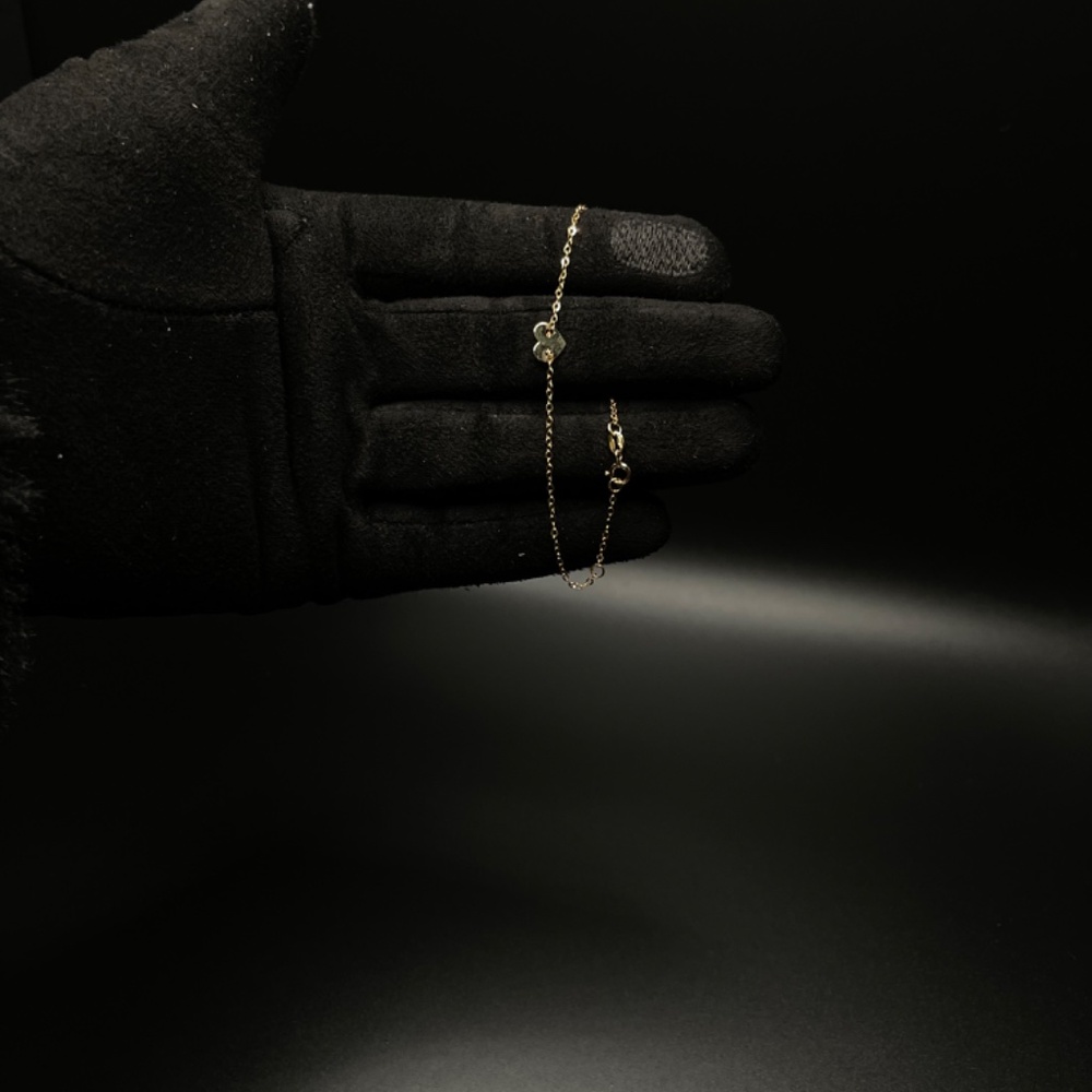 Adjustable 14k Solid Gold Bracelet - image 2